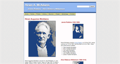 Desktop Screenshot of mcadams.org