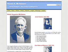 Tablet Screenshot of mcadams.org